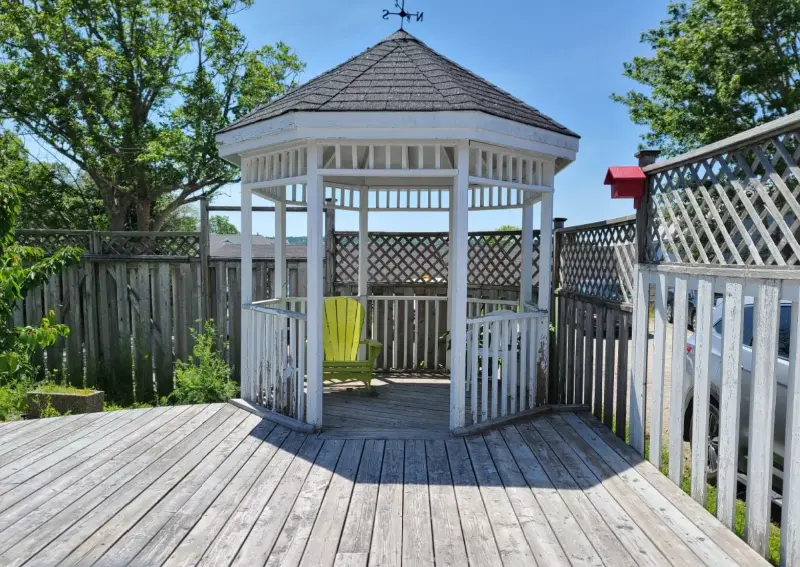 Deck With Small Gazebo