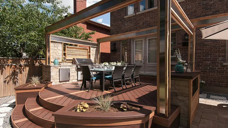 Lafrance Transcend Decking Fascia Lava Rock Tiki Torch jpg