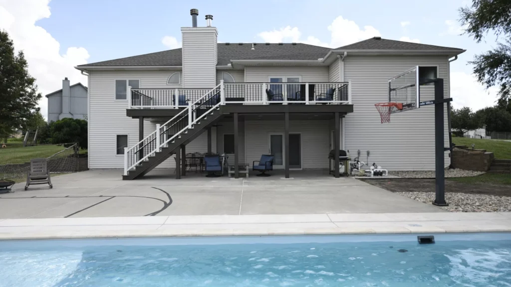Back Deck By A Pool jpg