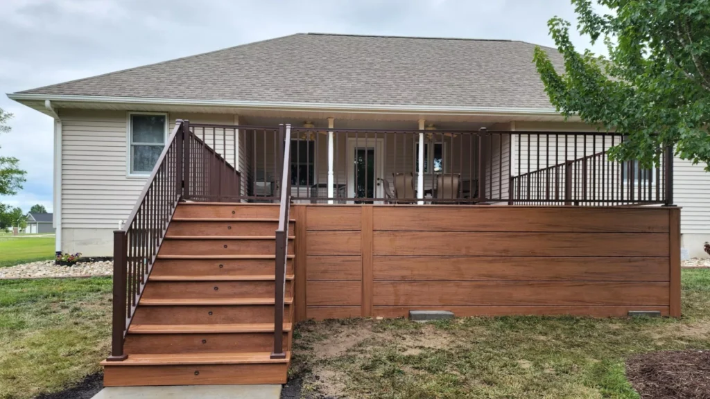 Beautiful Backyard Trex Deck jpg