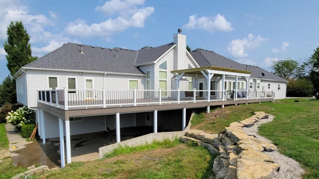 Huge Deck Beautiful Pergola
