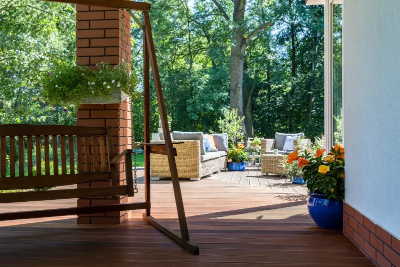 Garden swing and a cozy terrace 2026 01 05 06 08 40 utc